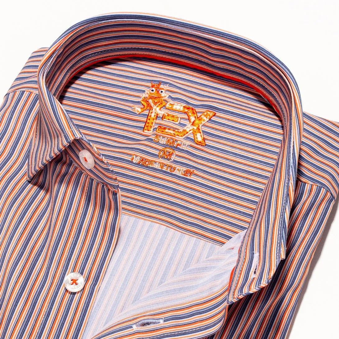 The Met FROG Striped Button Down Shirt
